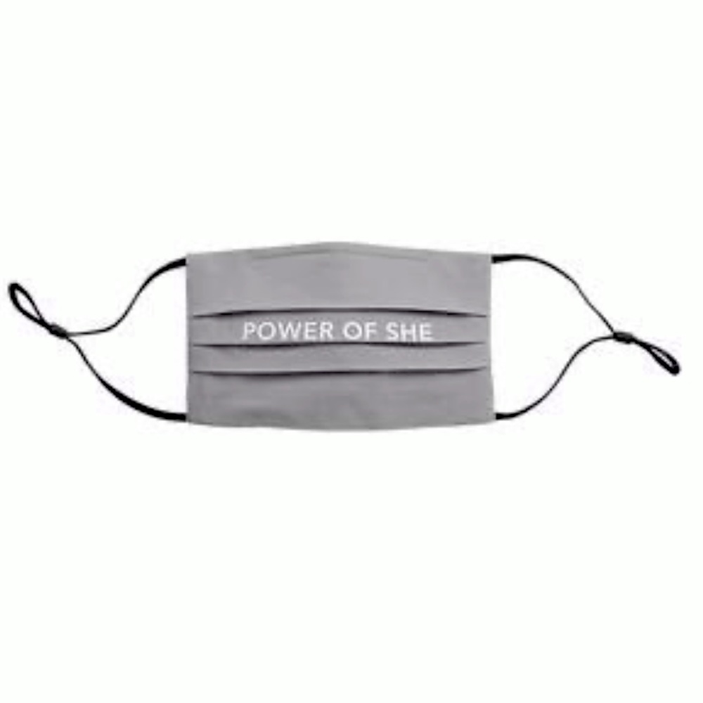 Athleta POWER OF SHE Face Mask in Grey
